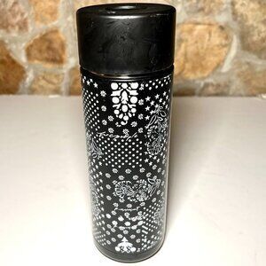 FREE PEOPLE Earth Day Black White Smart Ceramic Water Bottle Coffee Cup